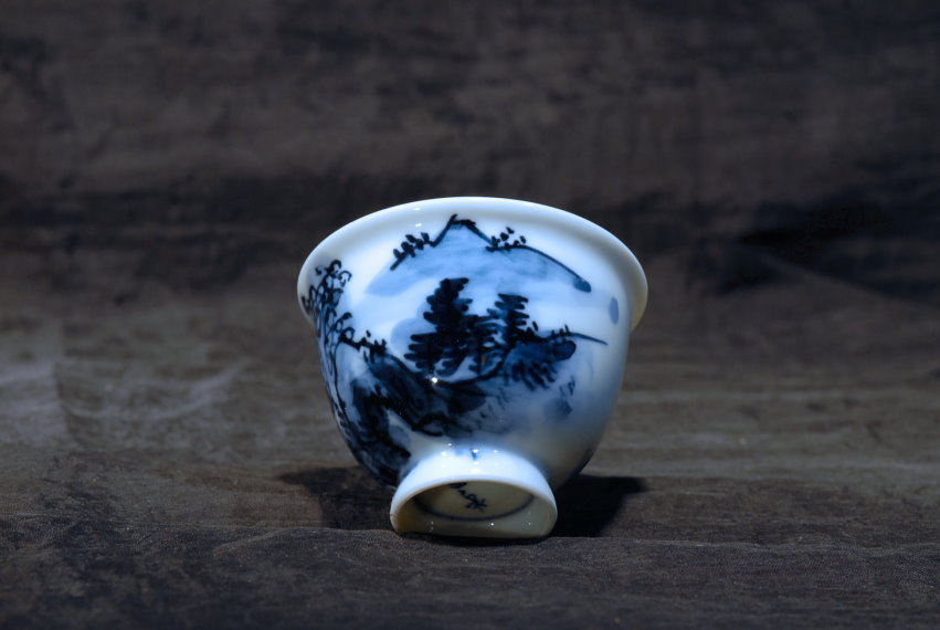 Gyokusen Heian porcelán teáscsésze készlet